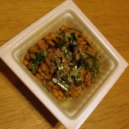 刻み海苔がご飯にも納豆にもよく合い、美味しかったです
ご馳走様でした